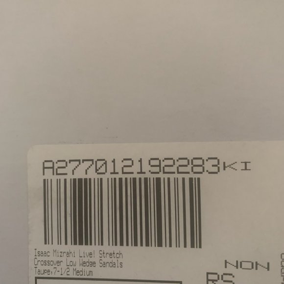 NWT ISAAC MIZRAHI LEATHER TAUPE SKYLER SANDALS 7.5 - Picture 6 of 7